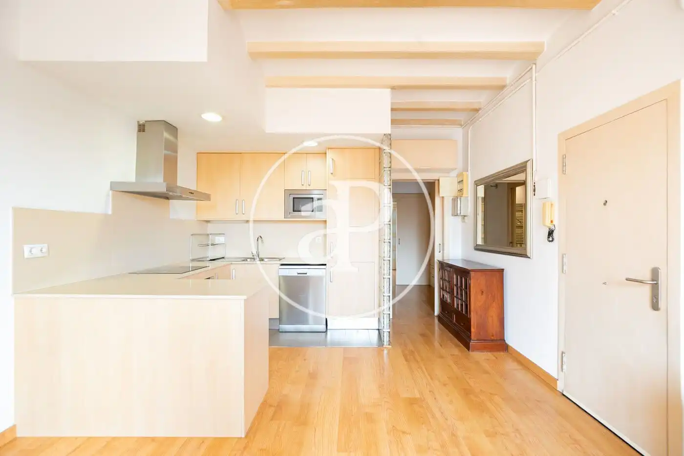 Kitchen of Attic for sale in Barcelona  with Heating and Balcony