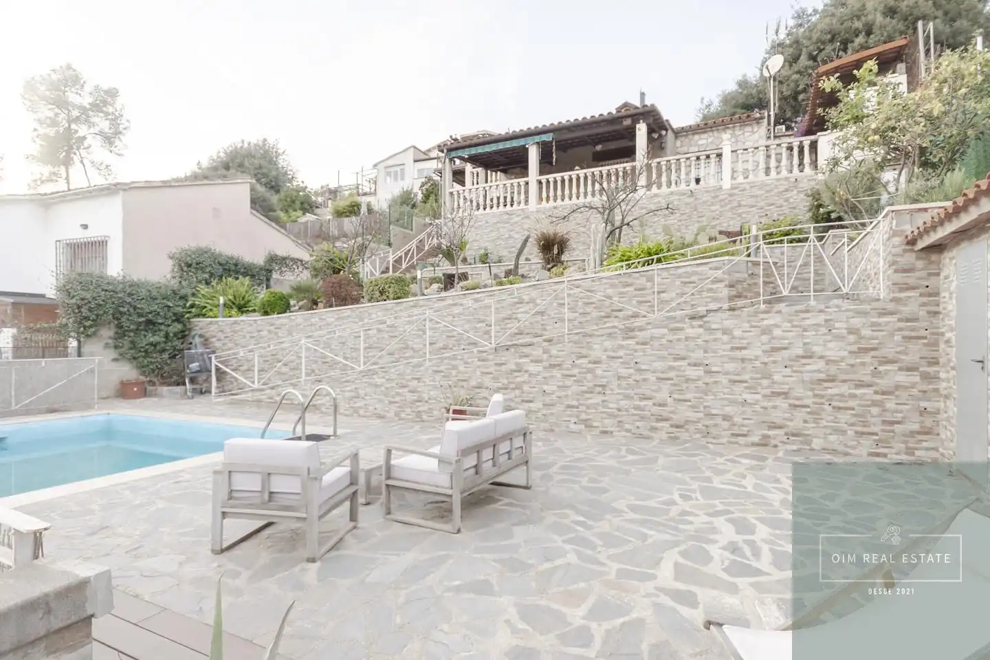 Terraza de Casa o chalet en venta en Molins de Rei con Jardín privado, Terraza y Piscina