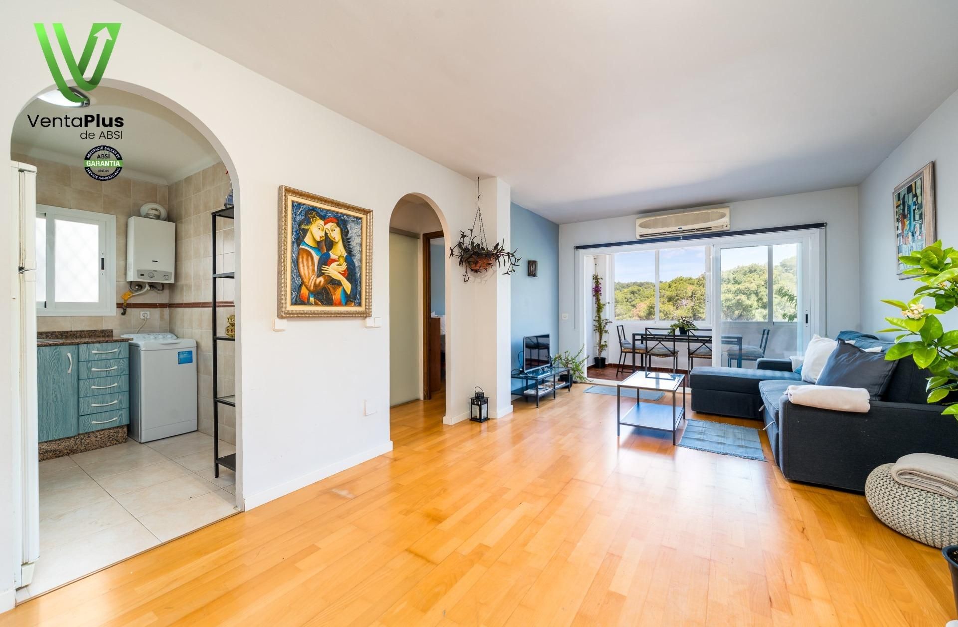 Sala de estar de Piso en venta en  Palma de Mallorca con Calefacción, Parquet y Terraza