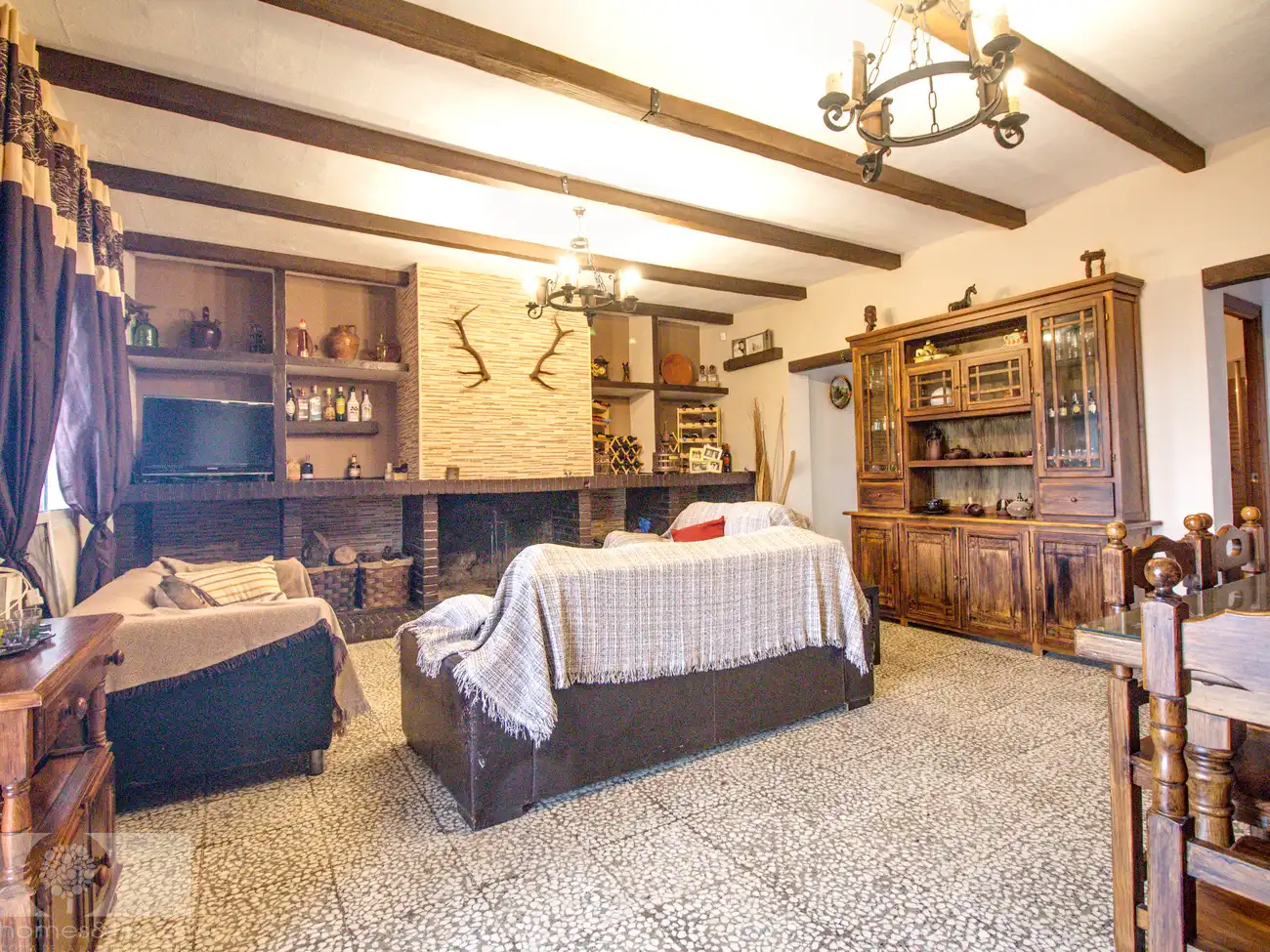 Living room of Country homes for sale in Gibraleón  with Furnished