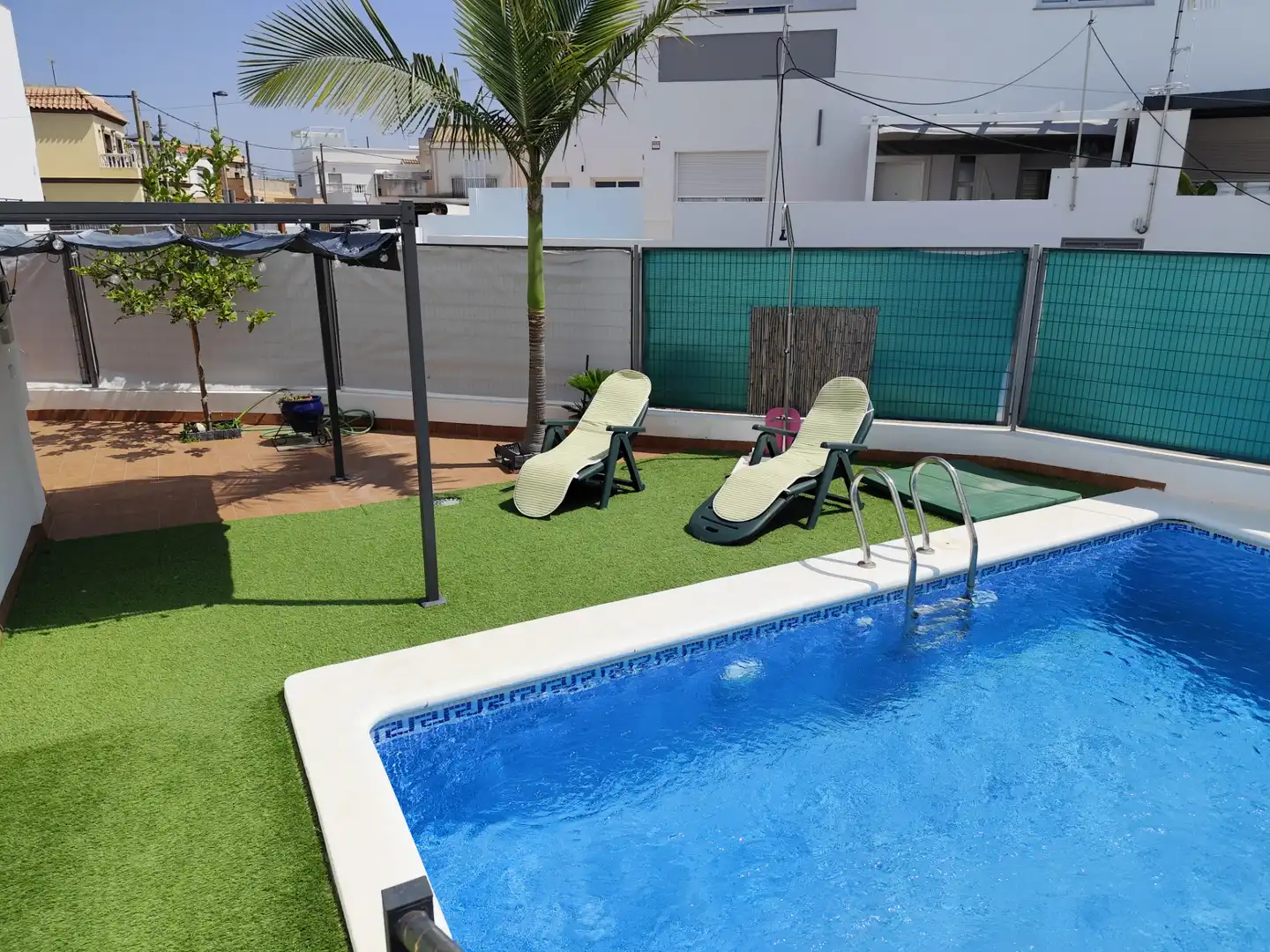 Piscina de Casa o chalet de alquiler en Sanlúcar de Barrameda con Terraza, Piscina y Amueblado