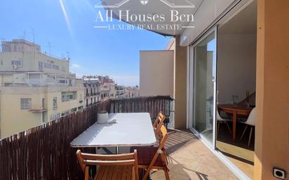 Terrasse von Wohnung zum verkauf in  Barcelona Capital mit Terrasse und Balkon