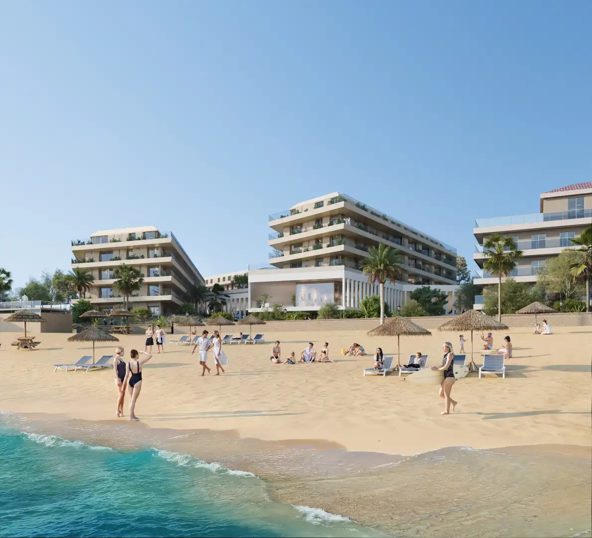 Vista exterior de Apartament en venda en Manilva amb Aire condicionat, Calefacció i Terrassa