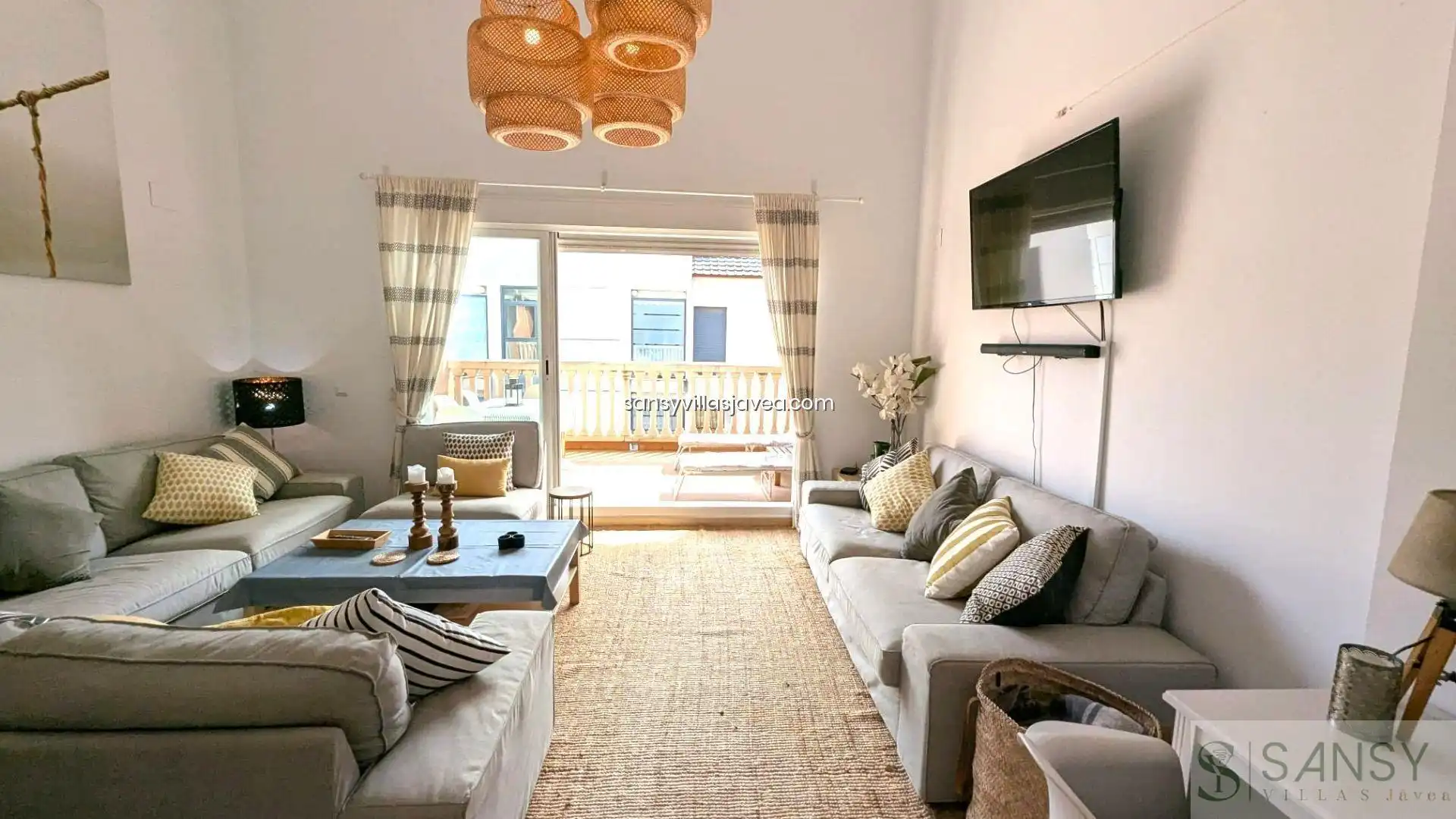 Sala d'estar de Dúplex en venda en Jávea / Xàbia amb Aire condicionat, Calefacció i Piscina comunitària