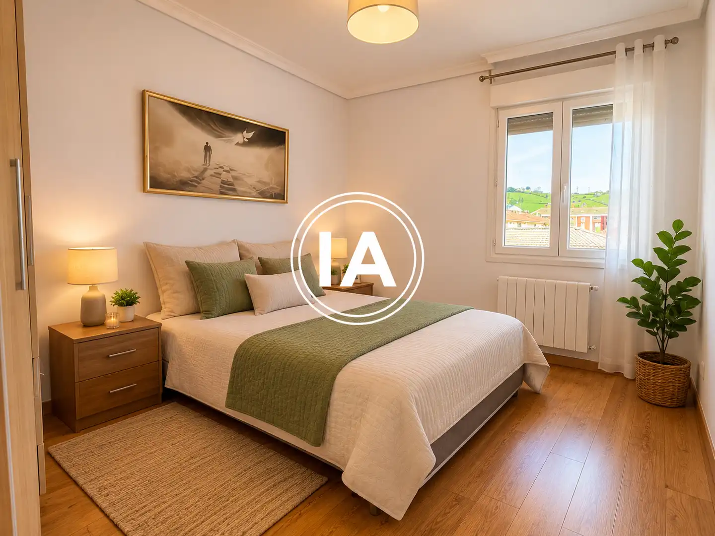 Schlafzimmer von Wohnung zum Verkauf in Zaldibar mit Heizung, Möbliert und Ofen