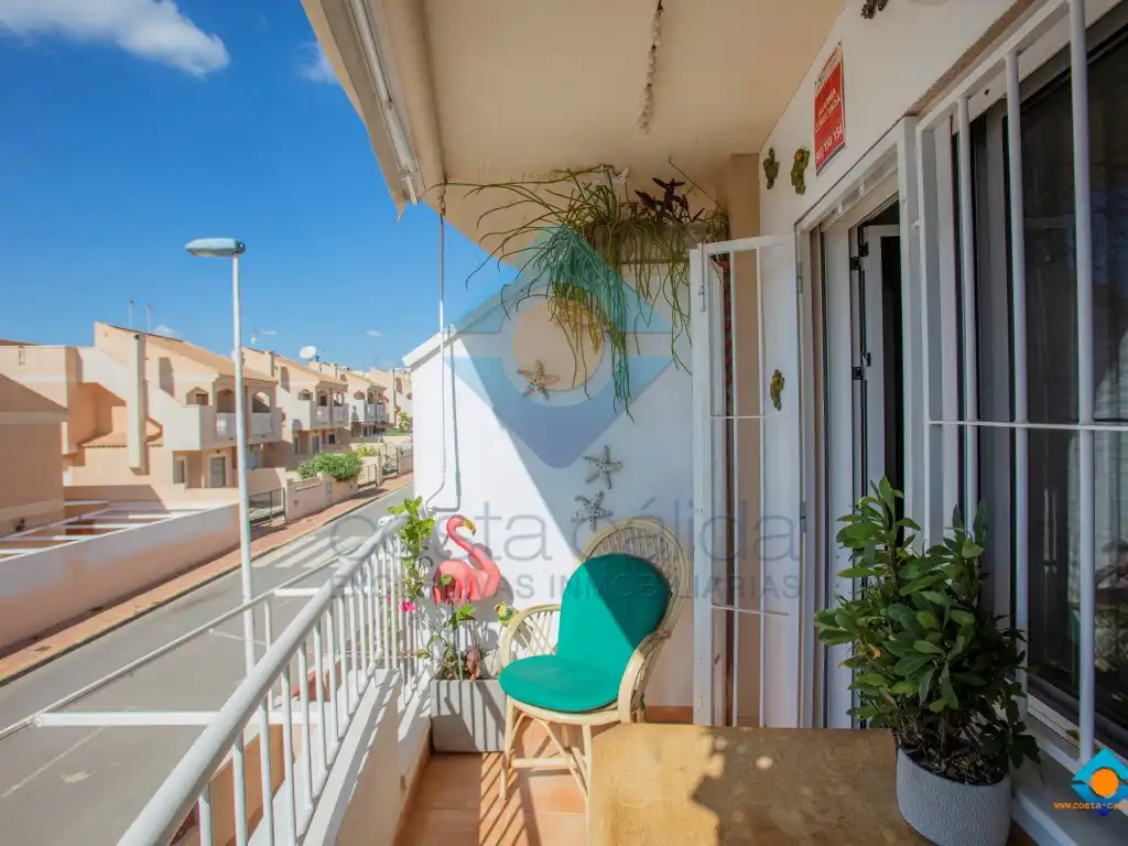Balcony of Flat for sale in Mazarrón  with Air Conditioner, Terrace and Furnished