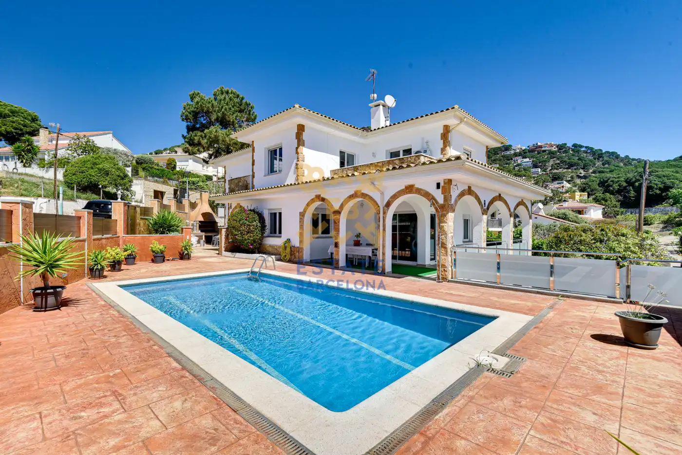 Vista exterior de Casa o chalet en venta en Lloret de Mar con Aire acondicionado, Jardín privado y Terraza