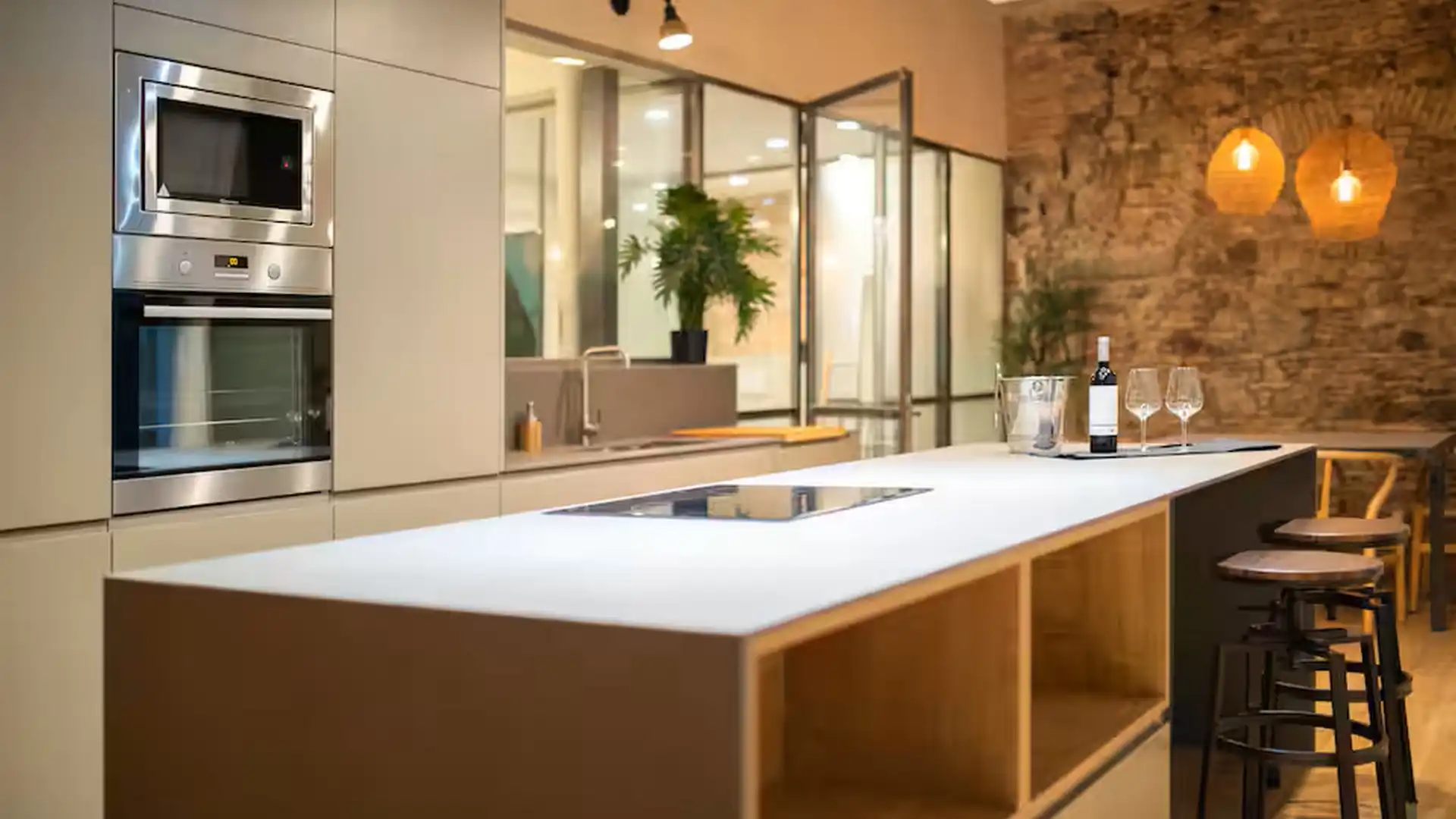 Kitchen of Flat for rent in Santander  with Air Conditioner, Heating and Furnished