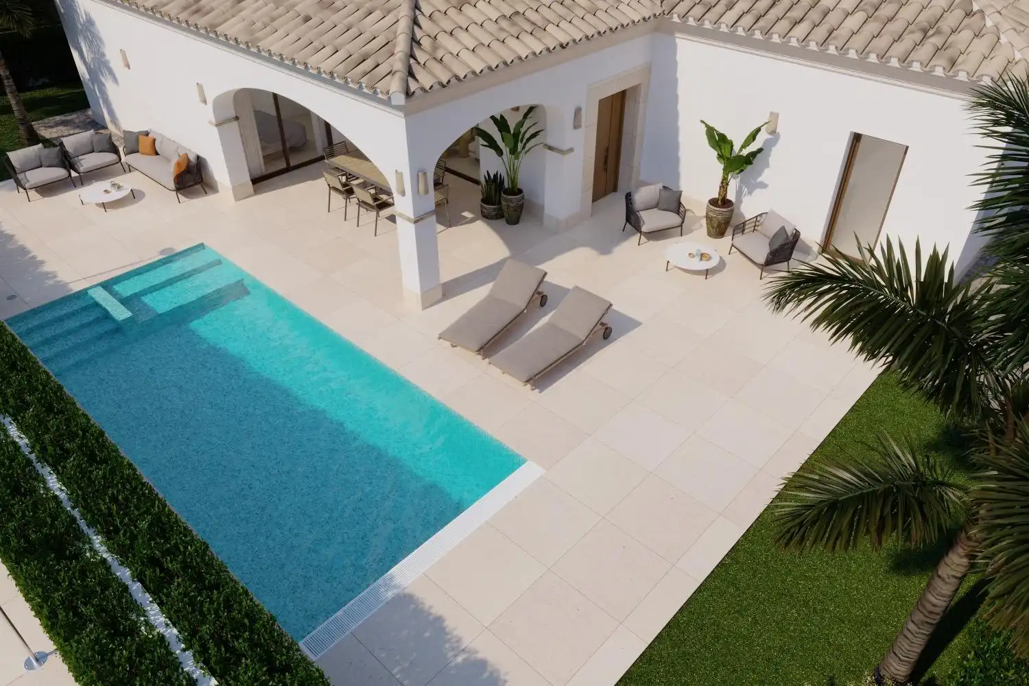 Piscina de Casa o xalet en venda en San Pedro del Pinatar amb Jardí privat i Piscina