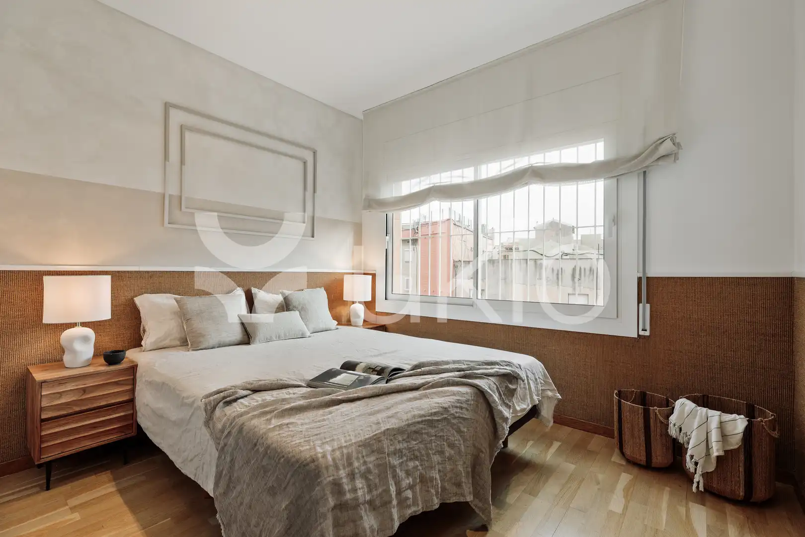 Dormitori de Apartament de lloguer en Barcelona amb Aire condicionat, Calefacció i Terrassa