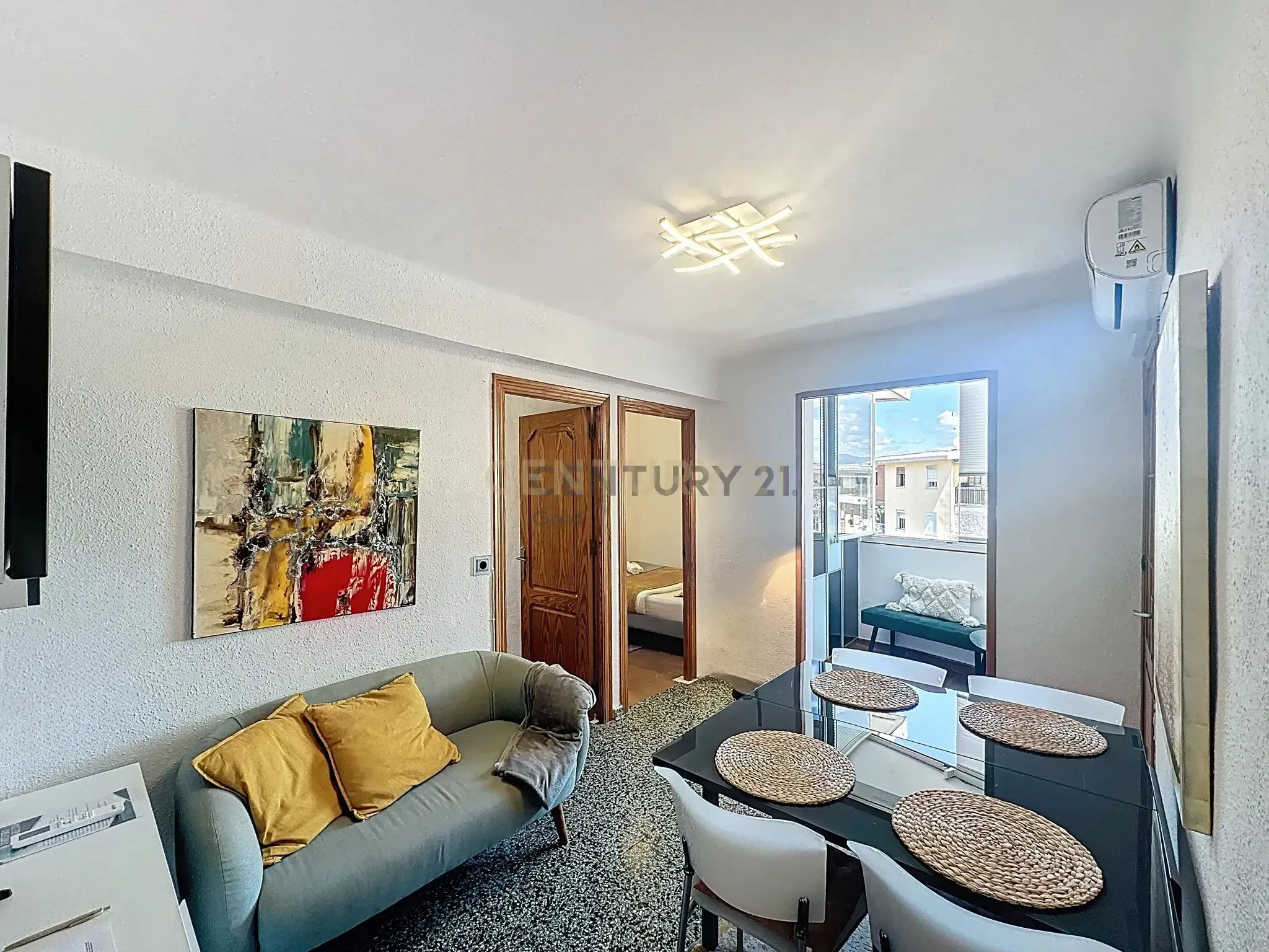 Living room of Apartment for sale in Málaga Capital  with Air Conditioner, Washing machine and Microwave