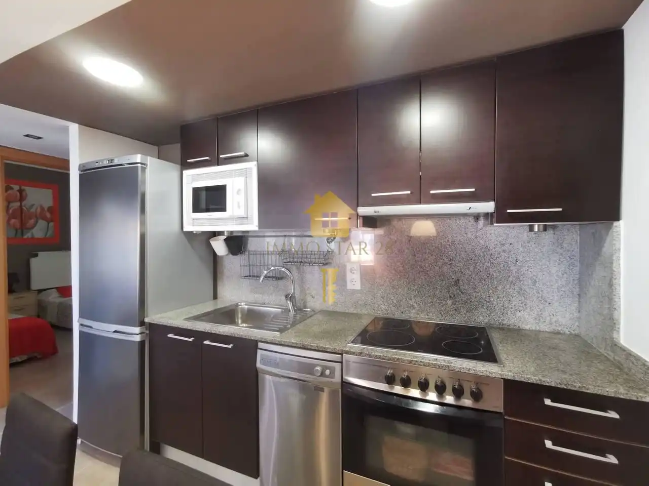 Cocina de Piso de alquiler en Roses con Aire acondicionado, Terraza y Trastero