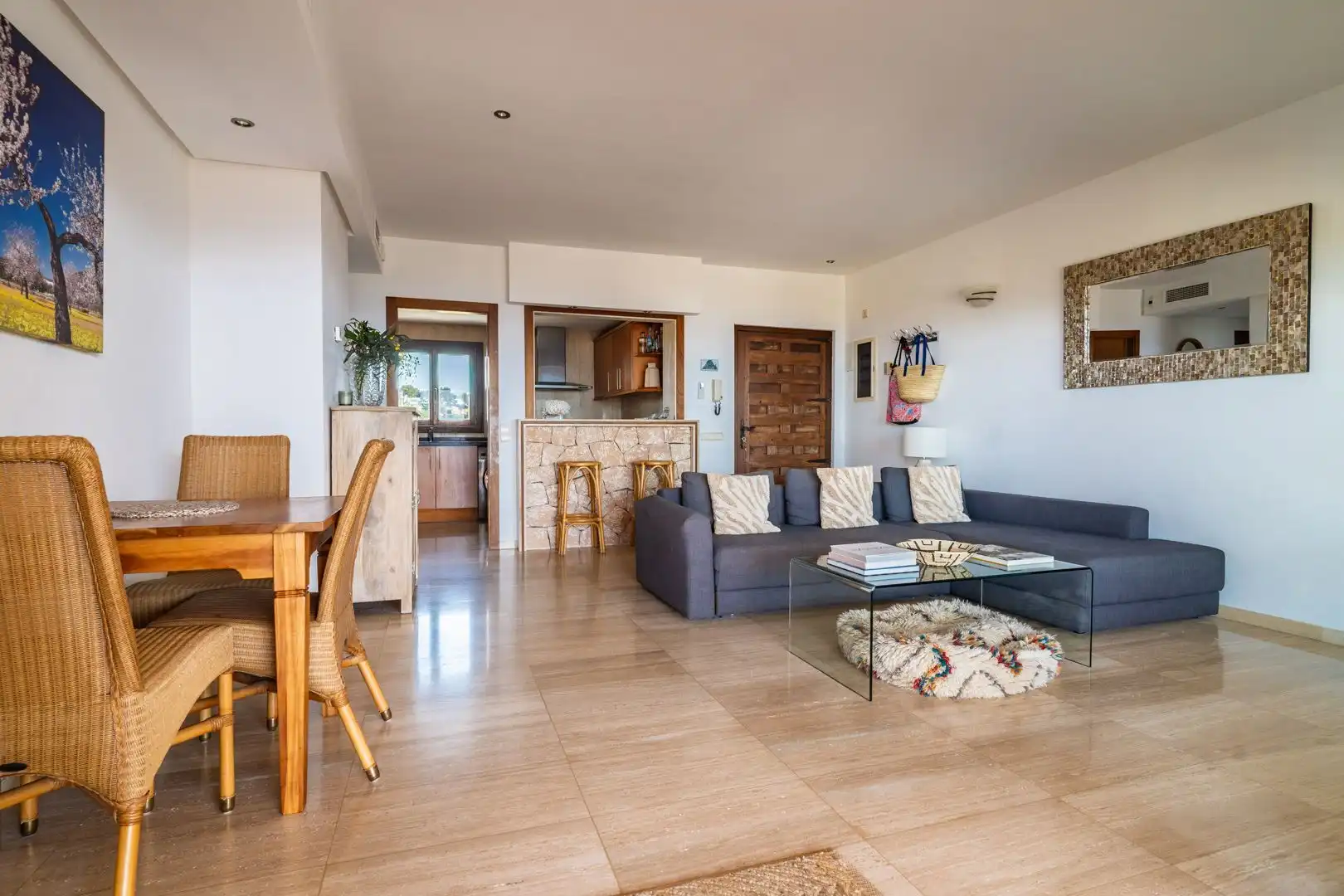 Sala d'estar de Apartament en venda en Sant Josep de sa Talaia amb Aire condicionat, Calefacció i Terrassa