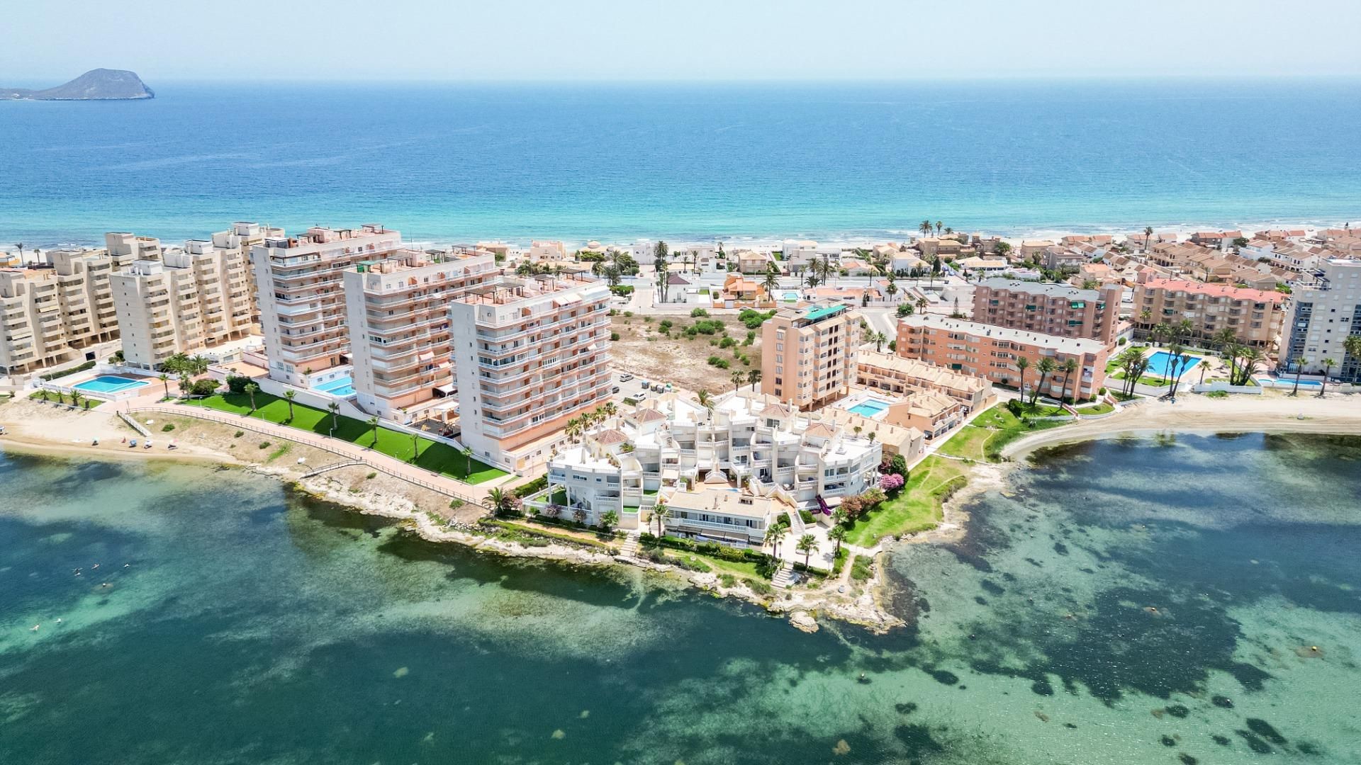 Exterior view of Attic for sale in La Manga del Mar Menor  with Air Conditioner, Private garden and Terrace