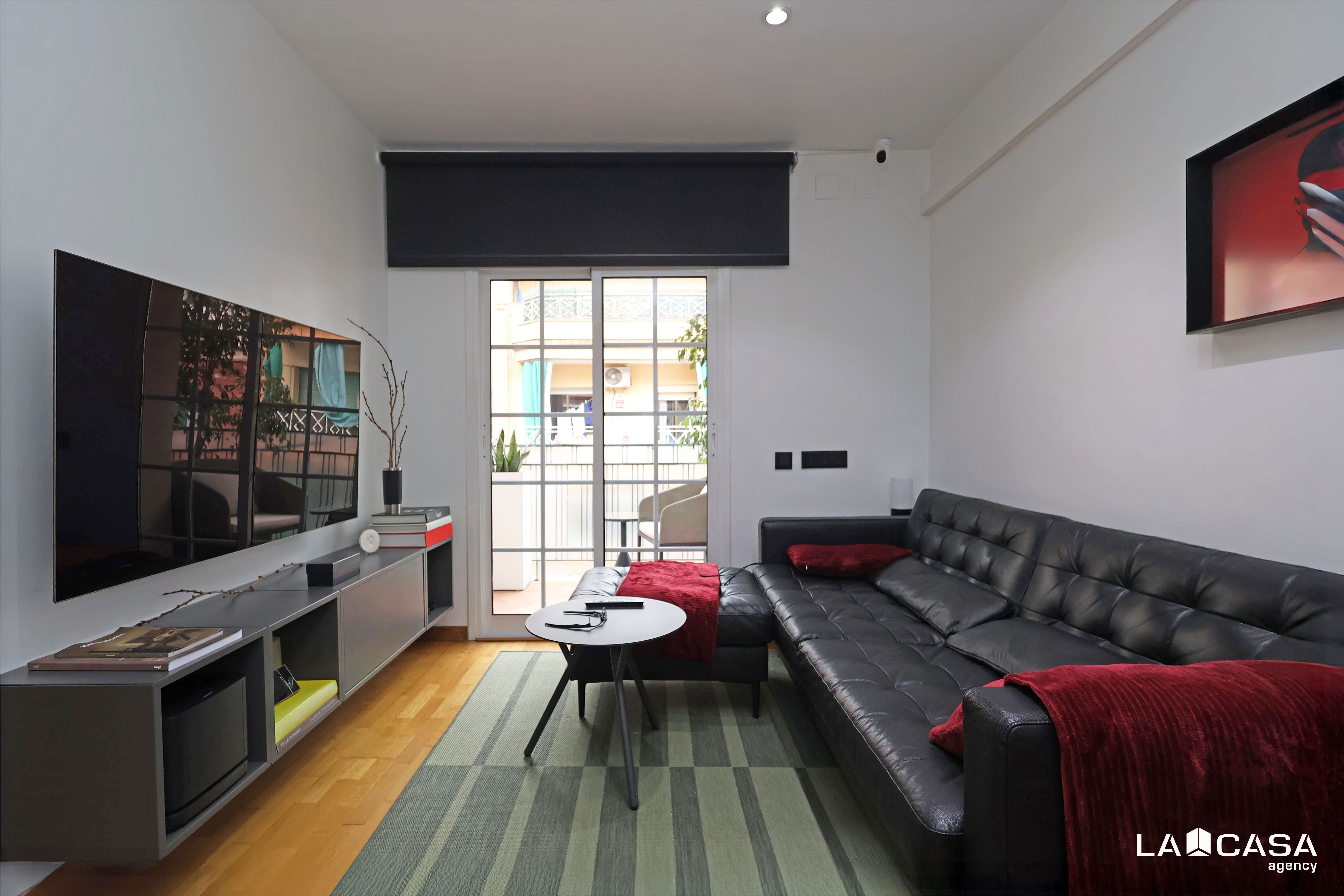 Living room of Flat for sale in Esplugues de Llobregat  with Heating and Balcony