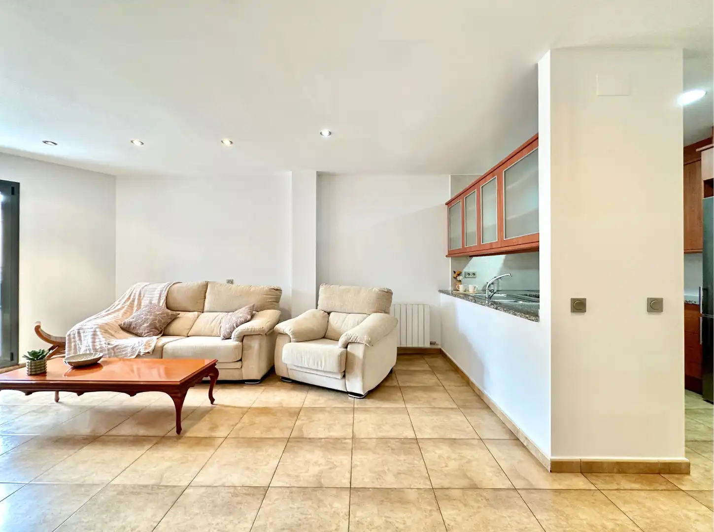 Living room of Flat for sale in Roda de Ter  with Heating, Oven and Balcony