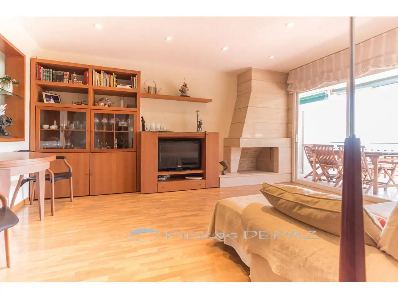 Sala de estar de Apartamento de alquiler en Castelldefels con Parquet, Terraza y Amueblado