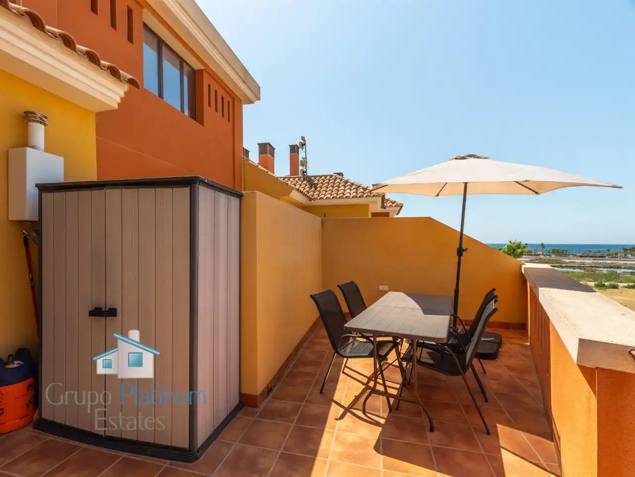 Terraza de Apartamento en venta en Pulpí con Terraza, Piscina y Amueblado