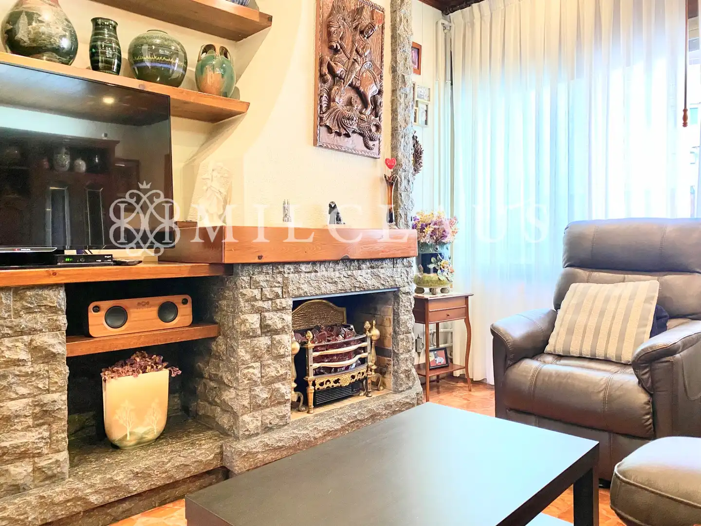 Sala d'estar de Casa adosada en venda en Sabadell amb Aire condicionat, Calefacció i Terrassa