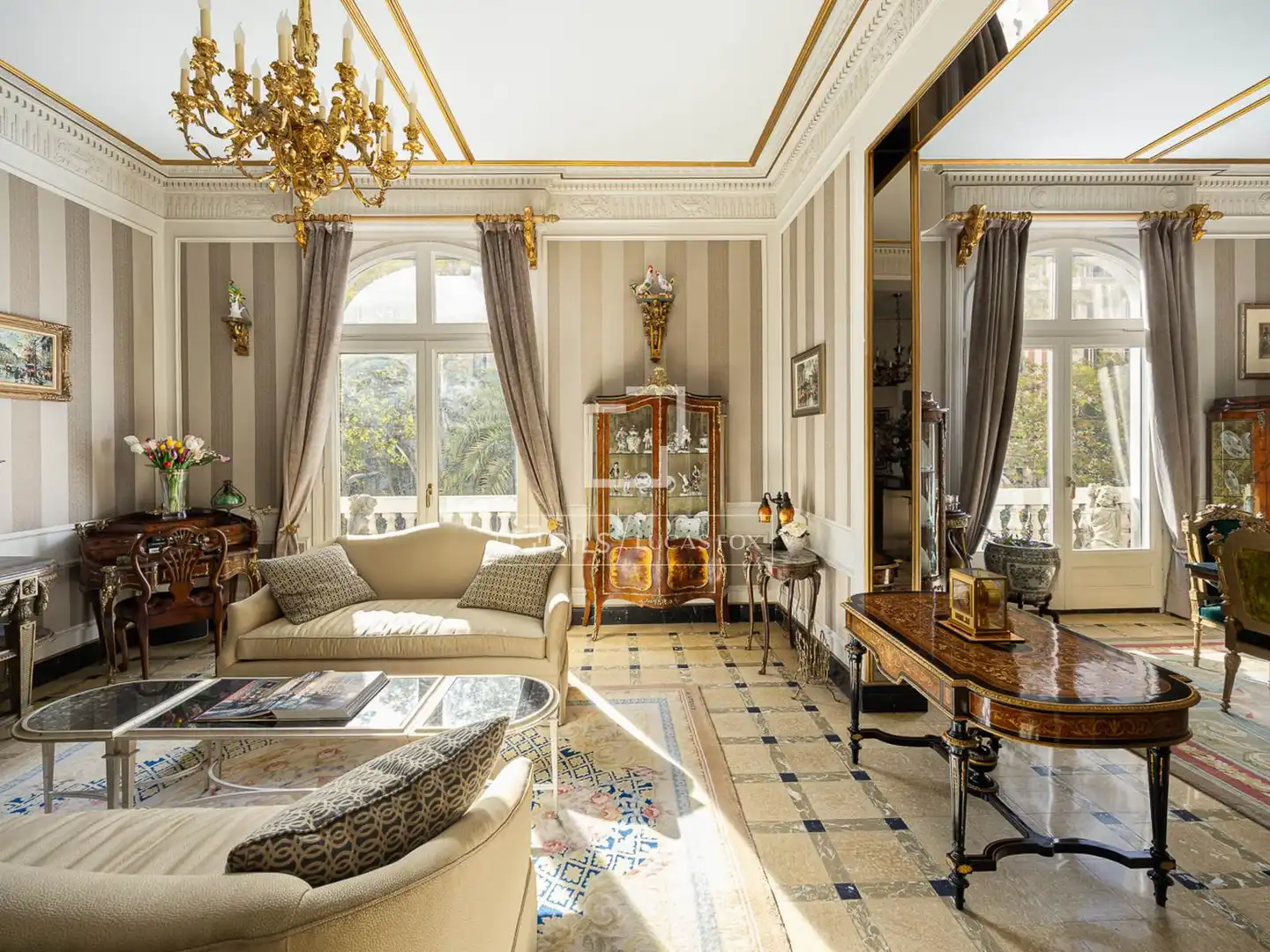 Living room of Flat for sale in Barcelona  with Air Conditioner, Heating and Furnished