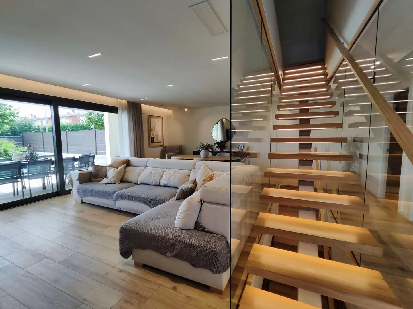 Sala de estar de Casa o chalet de alquiler en Oyón-Oion con Calefacción, Jardín privado y Terraza