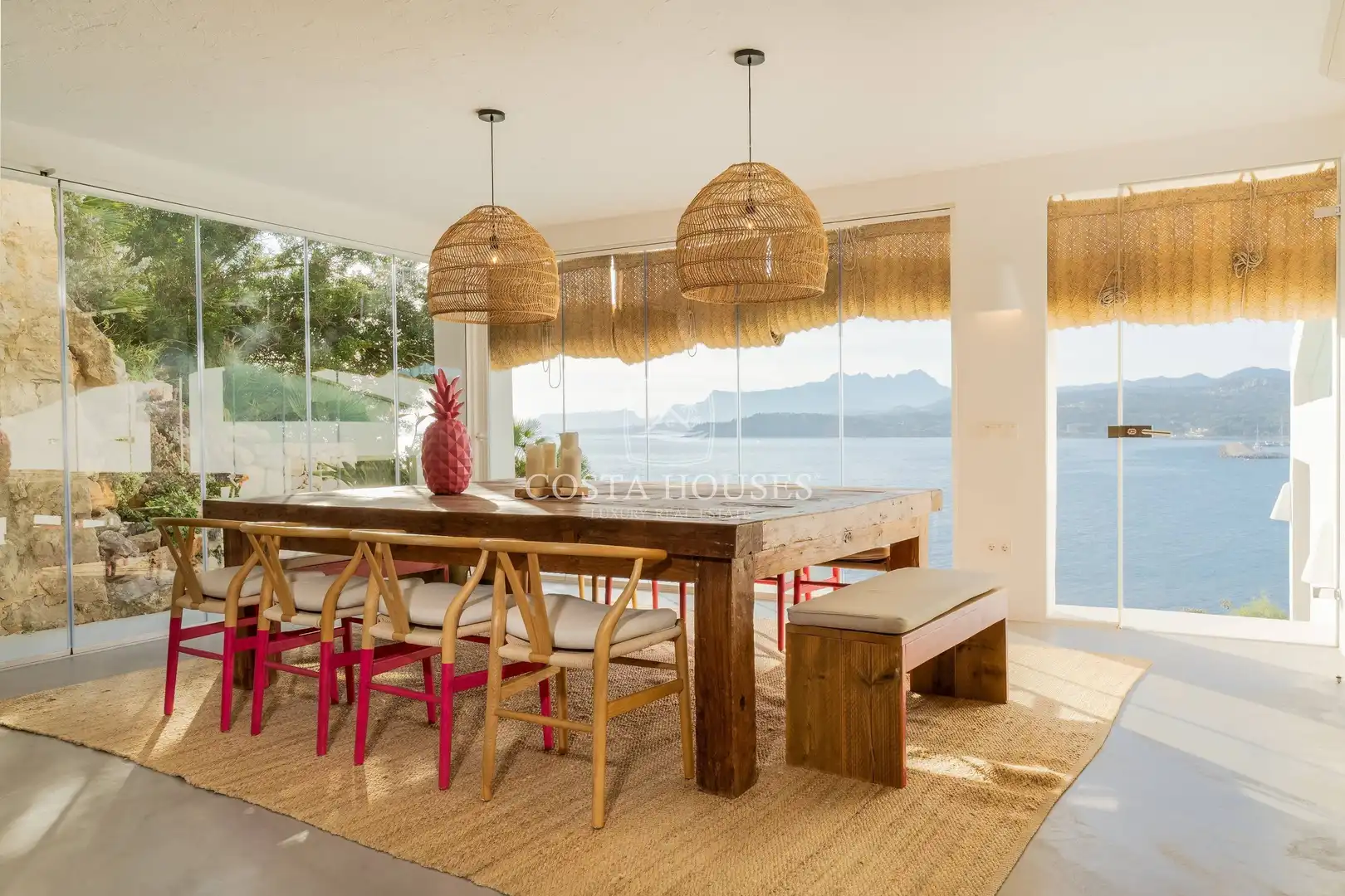 Dining room of Houses for sale in Moraira  with Air Conditioner, Private garden and Terrace