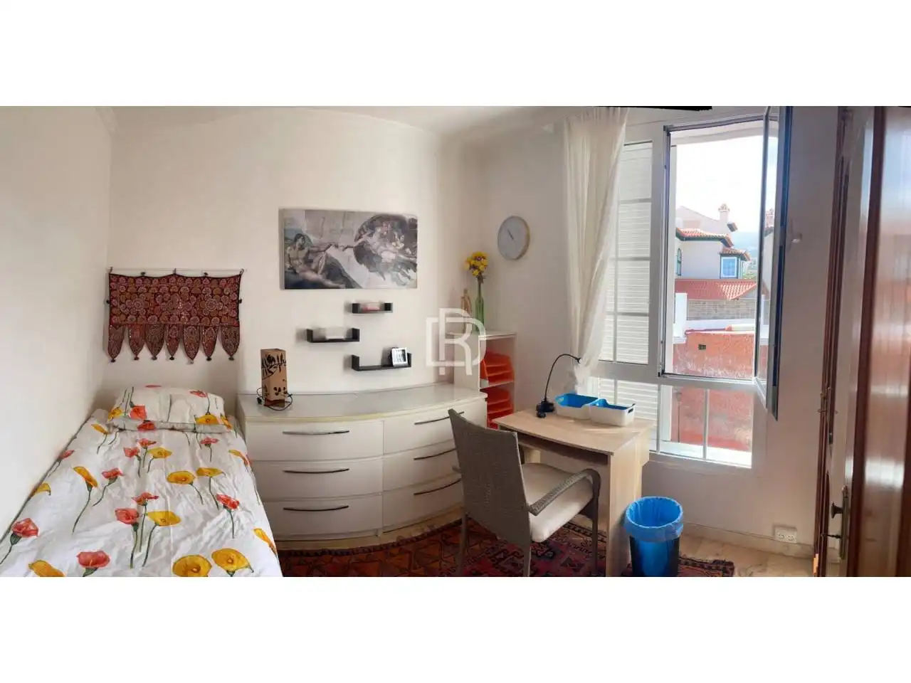 Dormitori de Casa adosada de lloguer en Puerto de la Cruz amb Terrassa, Moblat i Piscina comunitària