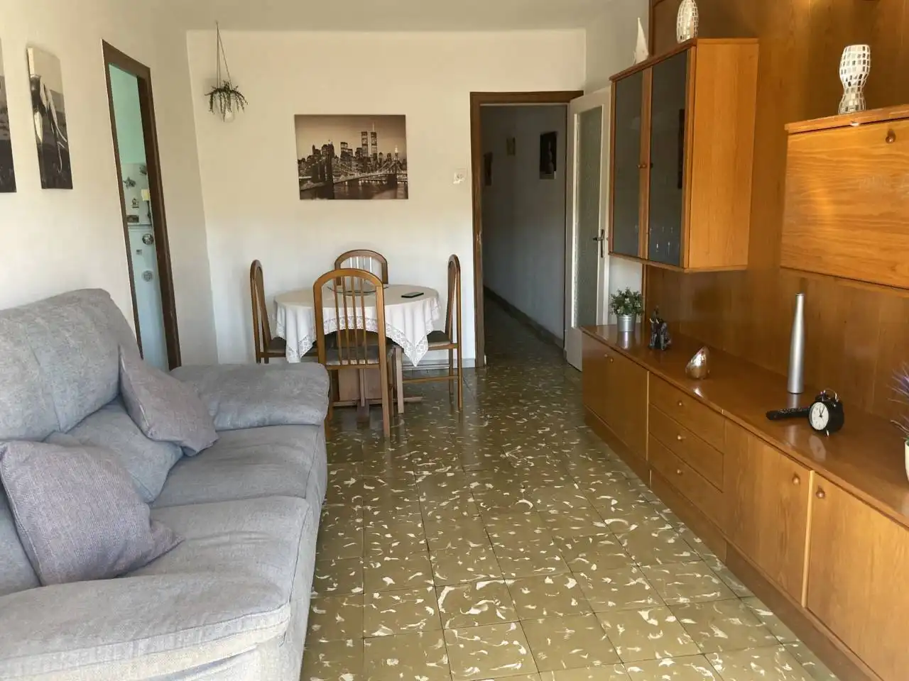 Sala de estar de Apartamento en venta en Granollers con Amueblado y Balcón