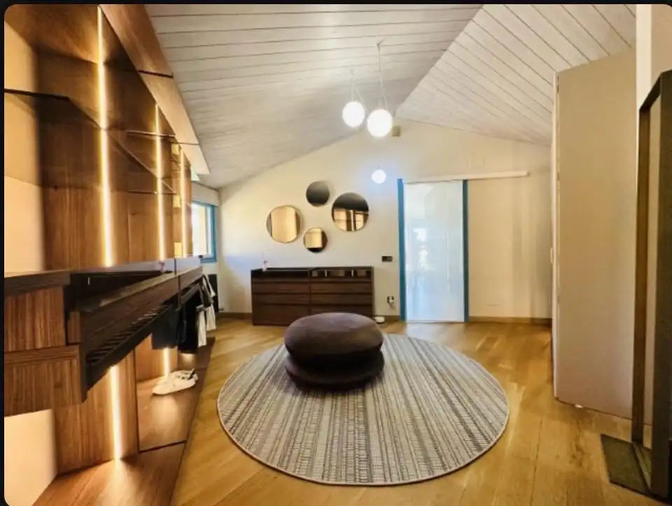 Sala de estar de Casa o chalet en venta en Mataró con Aire acondicionado, Jardín privado y Parquet
