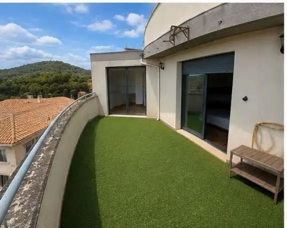 Terrasse von Dachboden zum Verkauf in Náquera mit Privatgarten, Möbliert und Balkon