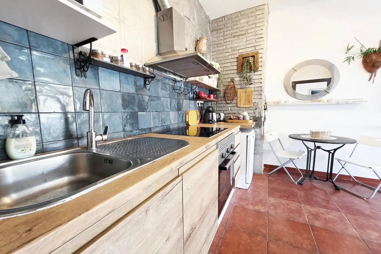 Cuina de Apartament en venda en Benalmádena amb Aire condicionat, Calefacció i Jardí privat
