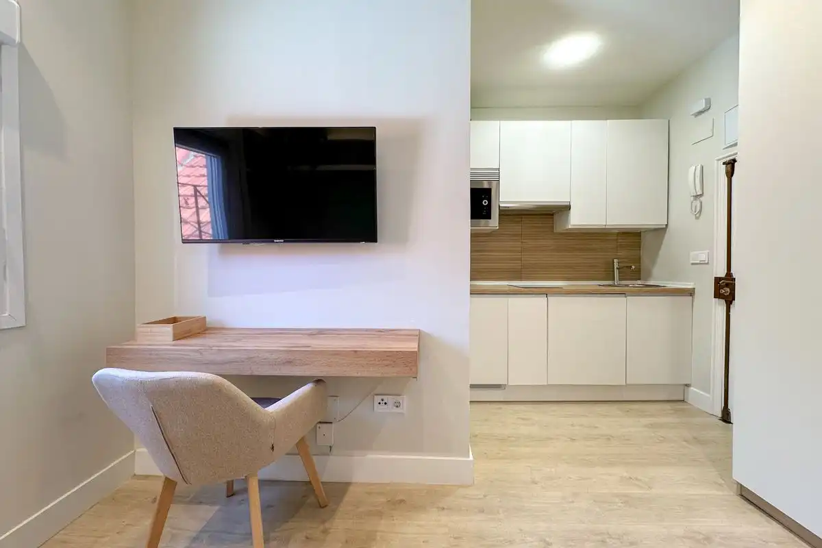 Cocina de Ático de alquiler en Madrid con Aire acondicionado, Calefacción y Terraza