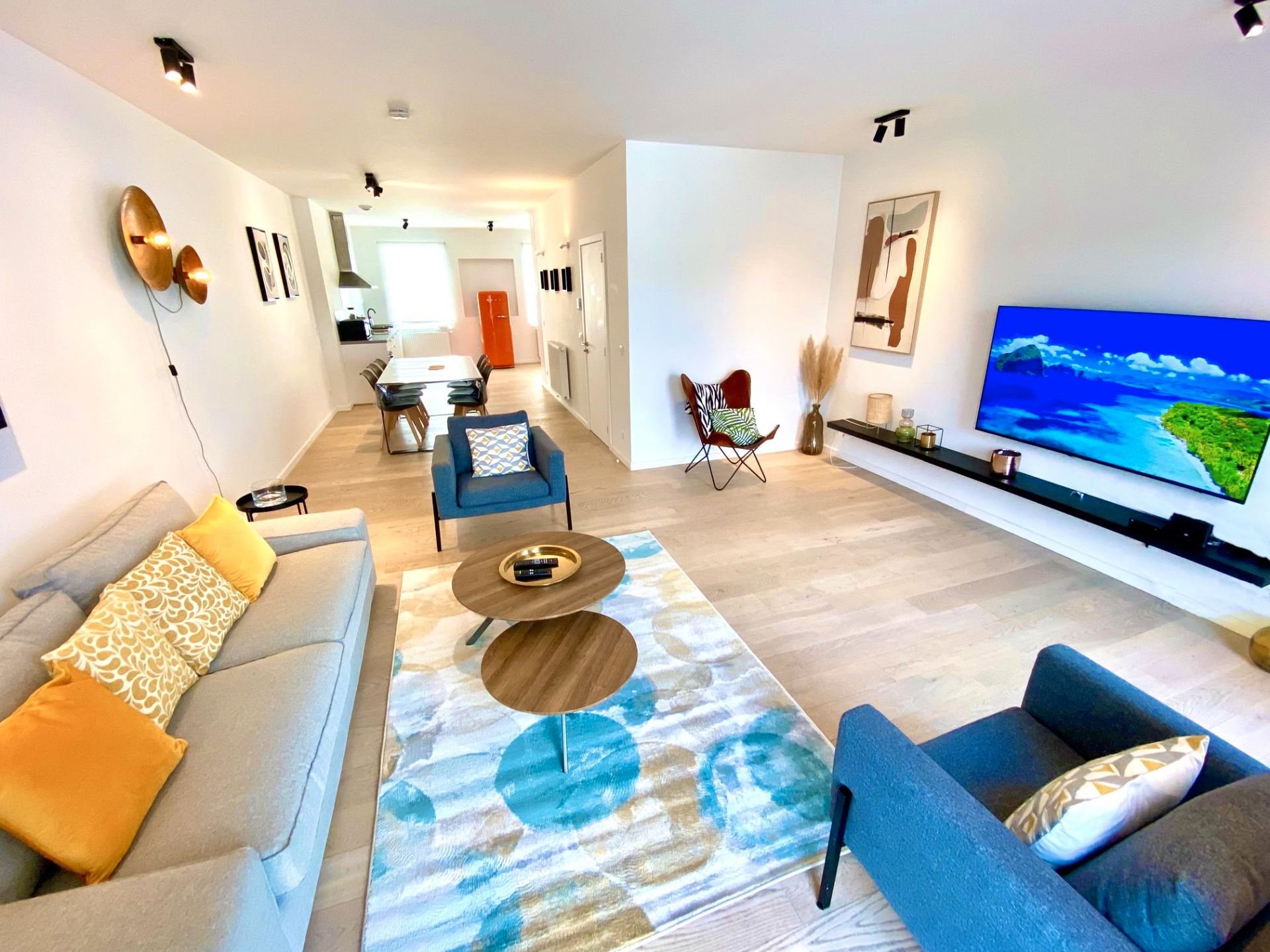 Sala de estar de Estudio de alquiler en Mataró con Amueblado y Se aceptan mascotas