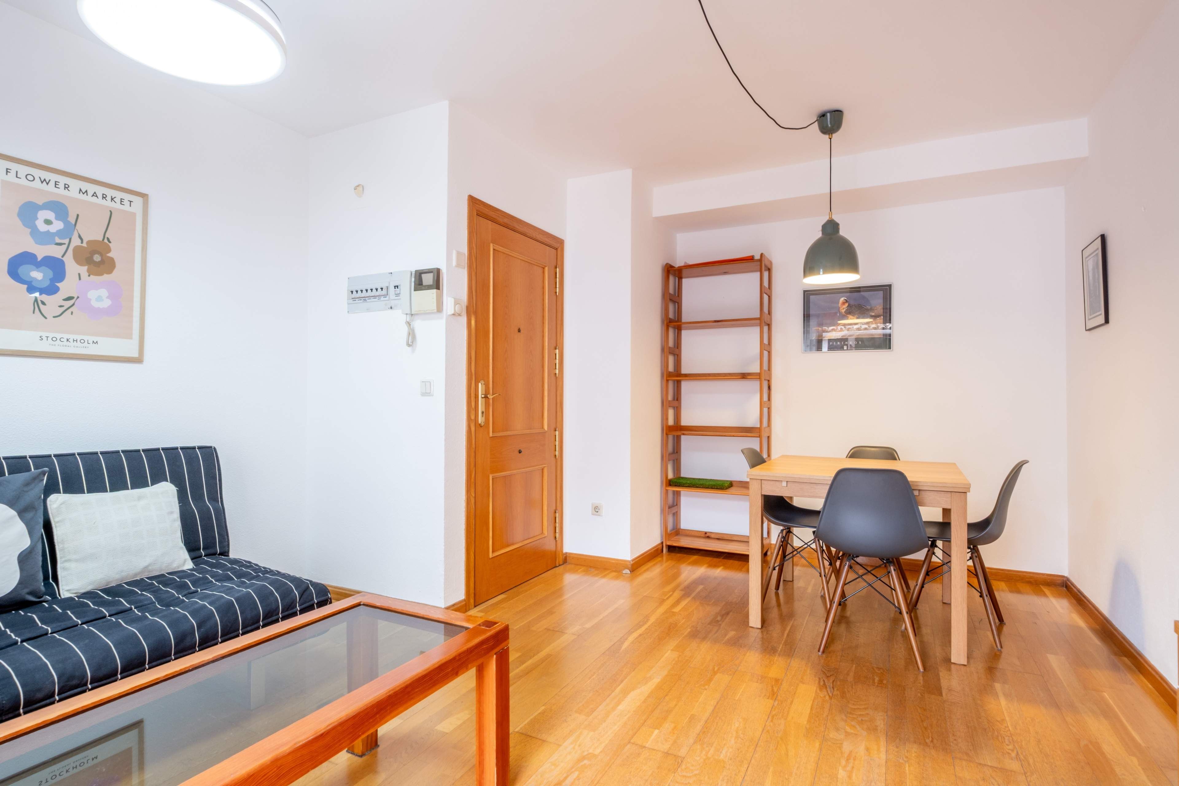 Sala de estar de Piso de alquiler en  Zaragoza Capital con Calefacción, Parquet y Terraza