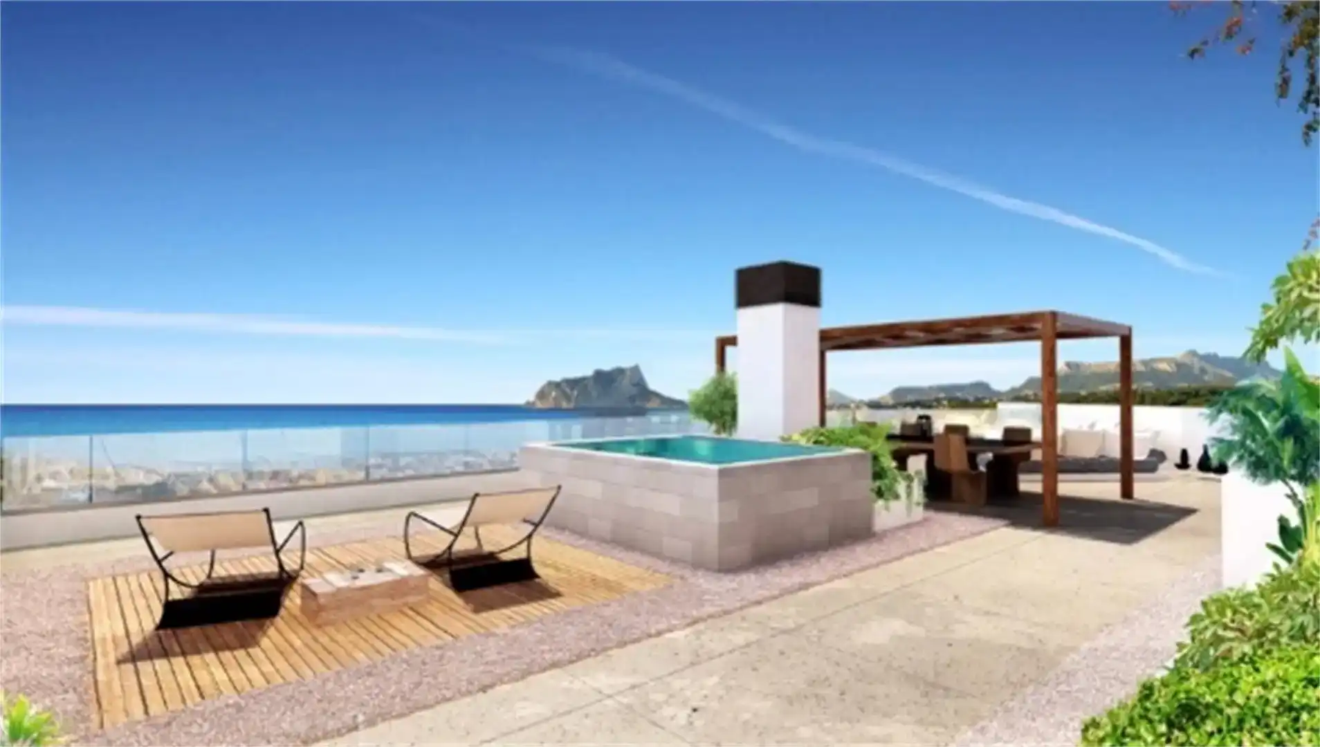 Terraza de Terreno en venta en Benissa