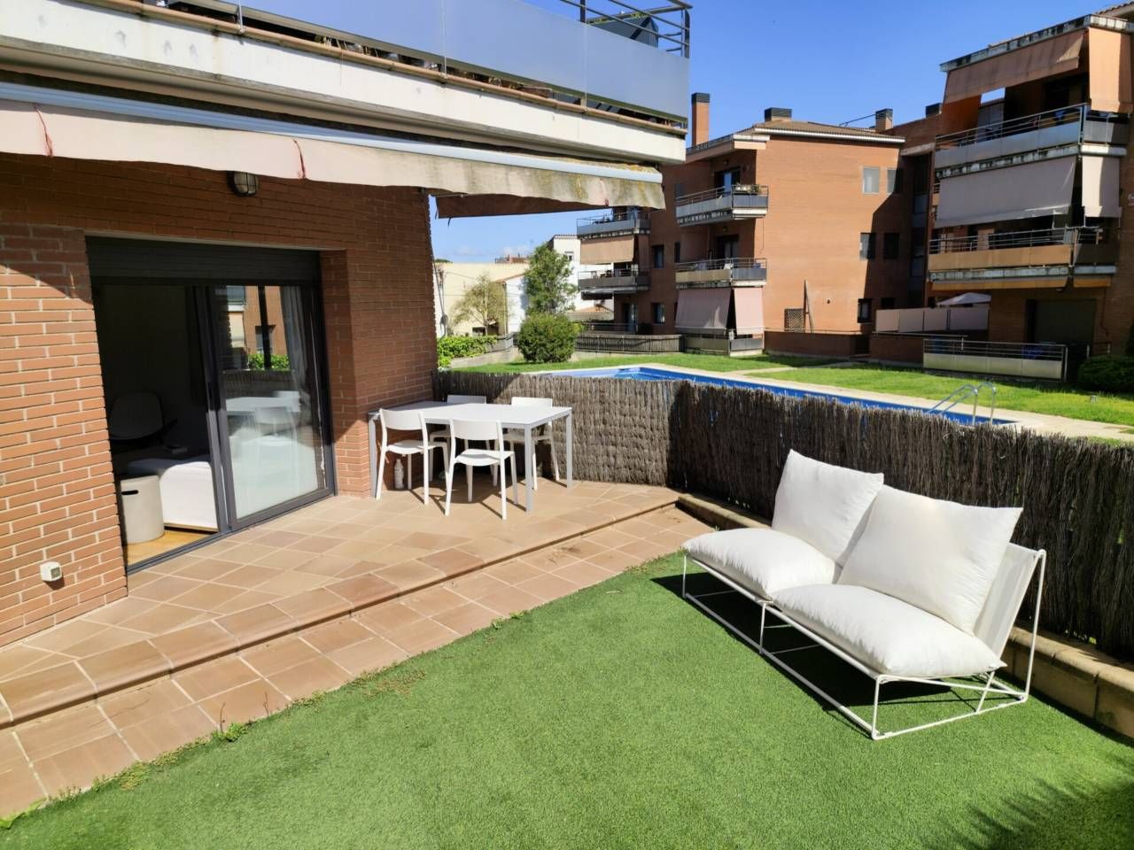 Terrace of Flat for sale in La Roca del Vallès  with Air Conditioner, Heating and Private garden