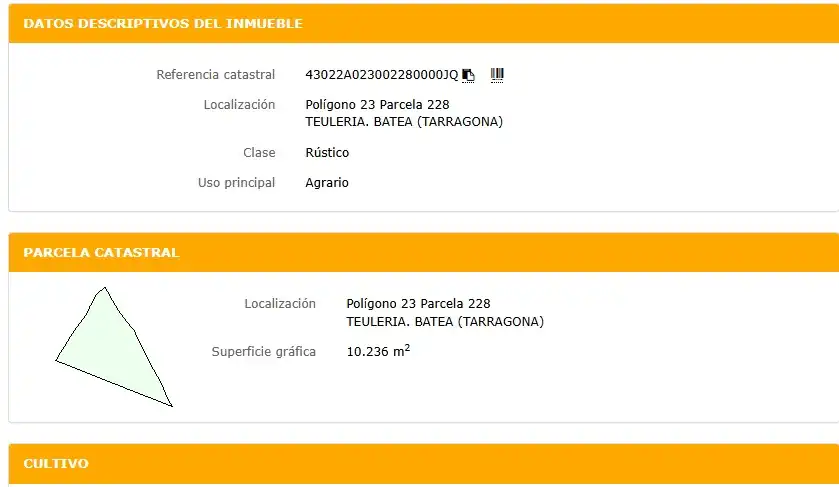 Terreno rústico en venta en C-221, imagen 6