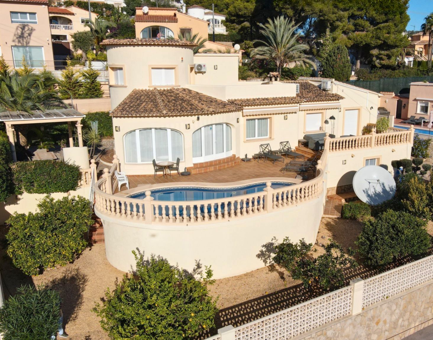 Exterior view of House or chalet for sale in Calpe / Calp  with Air Conditioner, Heating and Private garden