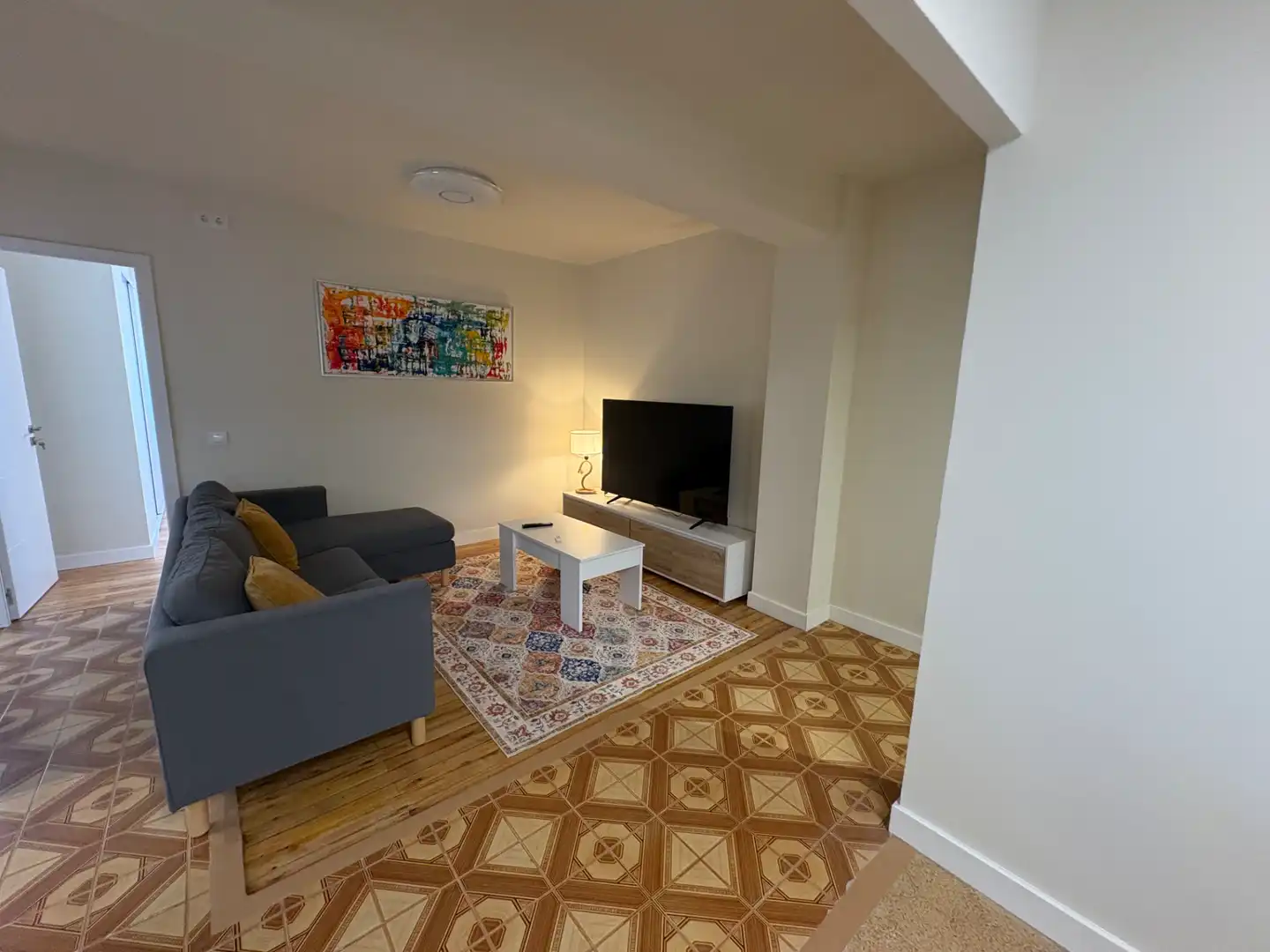 Wohnzimmer von Wohnung zur Miete in Ferrol mit Abstellraum, Möbliert und Ofen