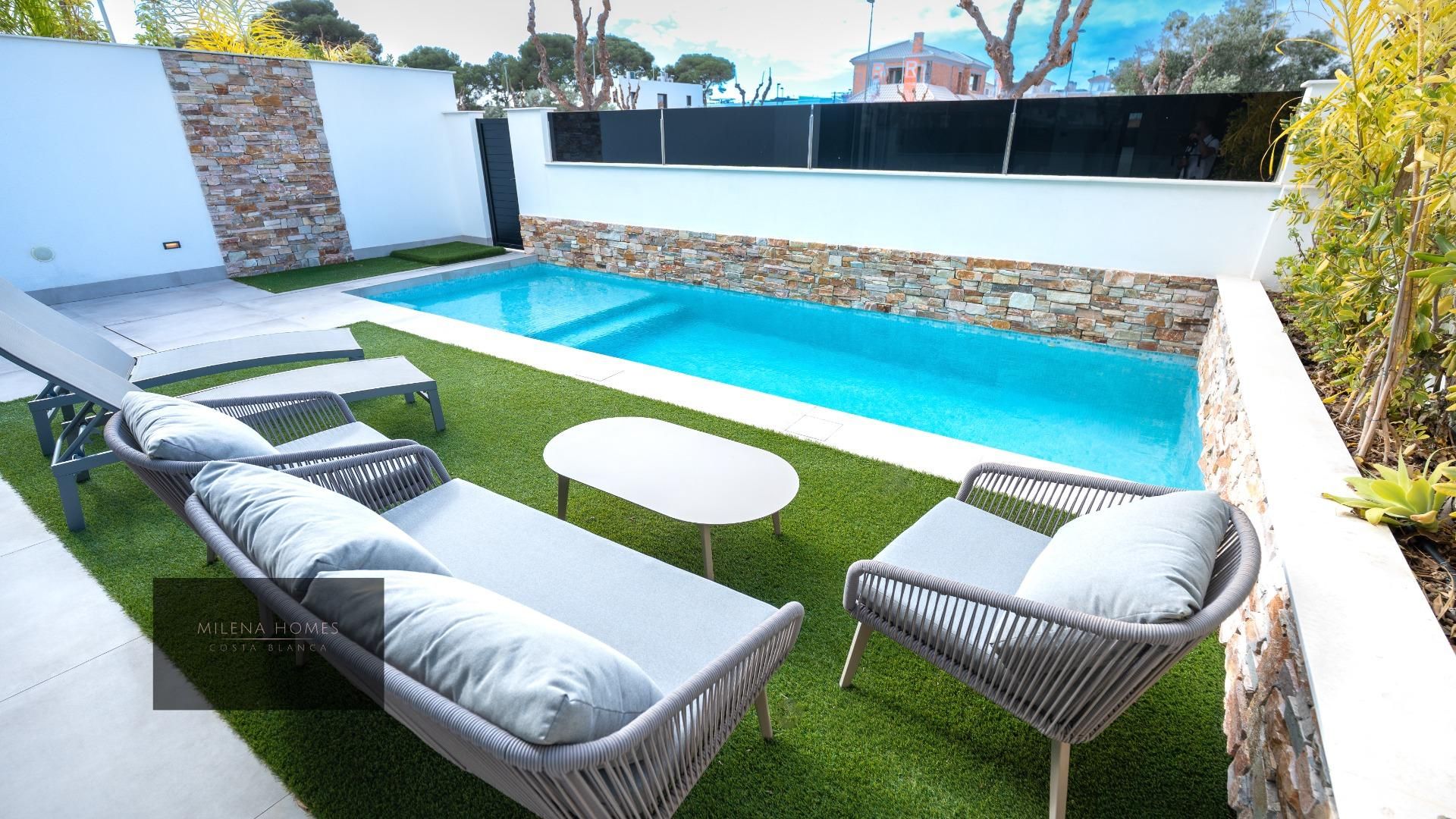 Swimming pool of House or chalet for sale in San Javier  with Air Conditioner, Private garden and Terrace