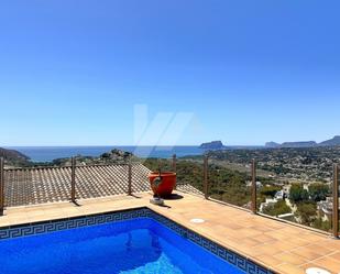 Swimming pool of House or chalet for sale in Moraira  with Air Conditioner, Terrace and Swimming Pool