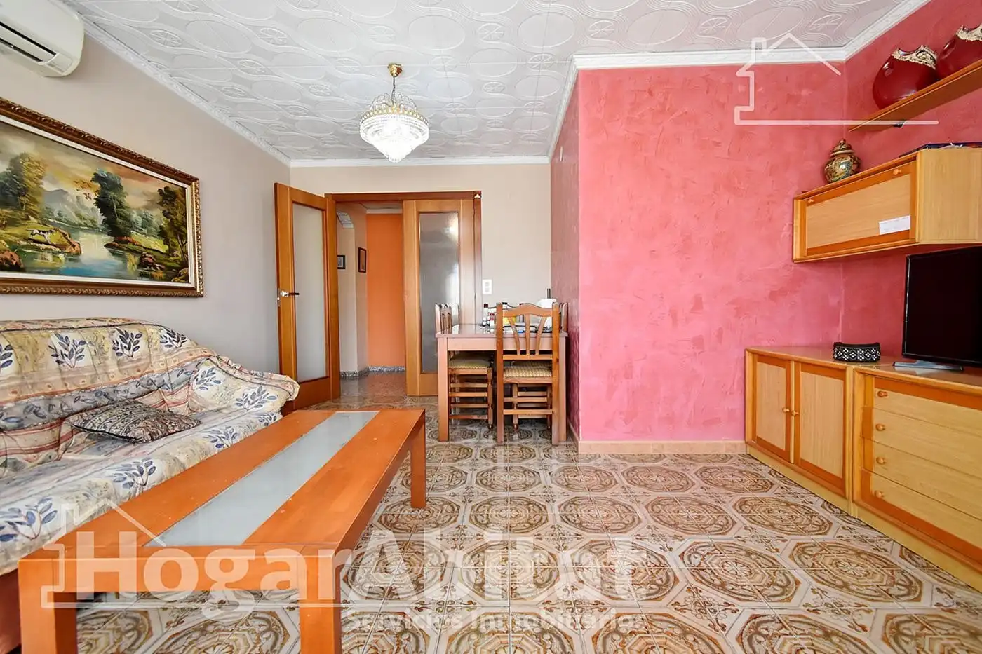 Schlafzimmer von Wohnung zum Verkauf in Oliva mit Klimaanlage, Heizung und Terrasse