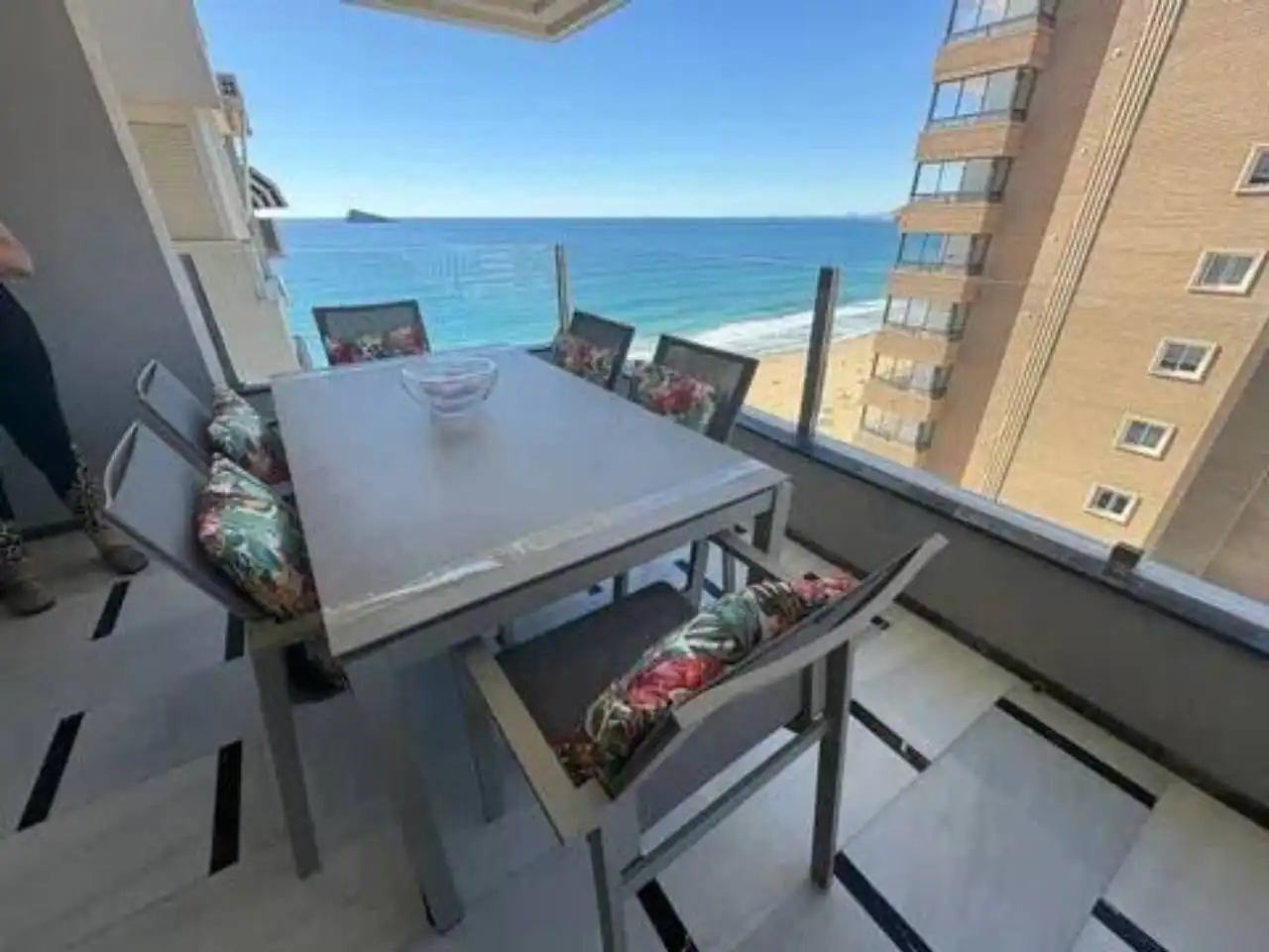Terrasse von Wohnung zur Miete in Benidorm mit Klimaanlage und Terrasse