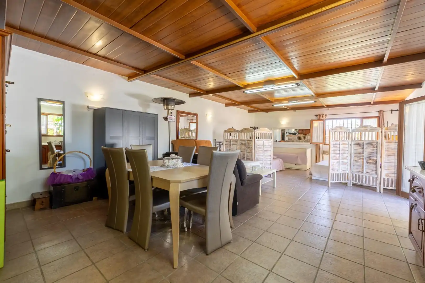 Comedor de Finca rústica de alquiler en Mijas