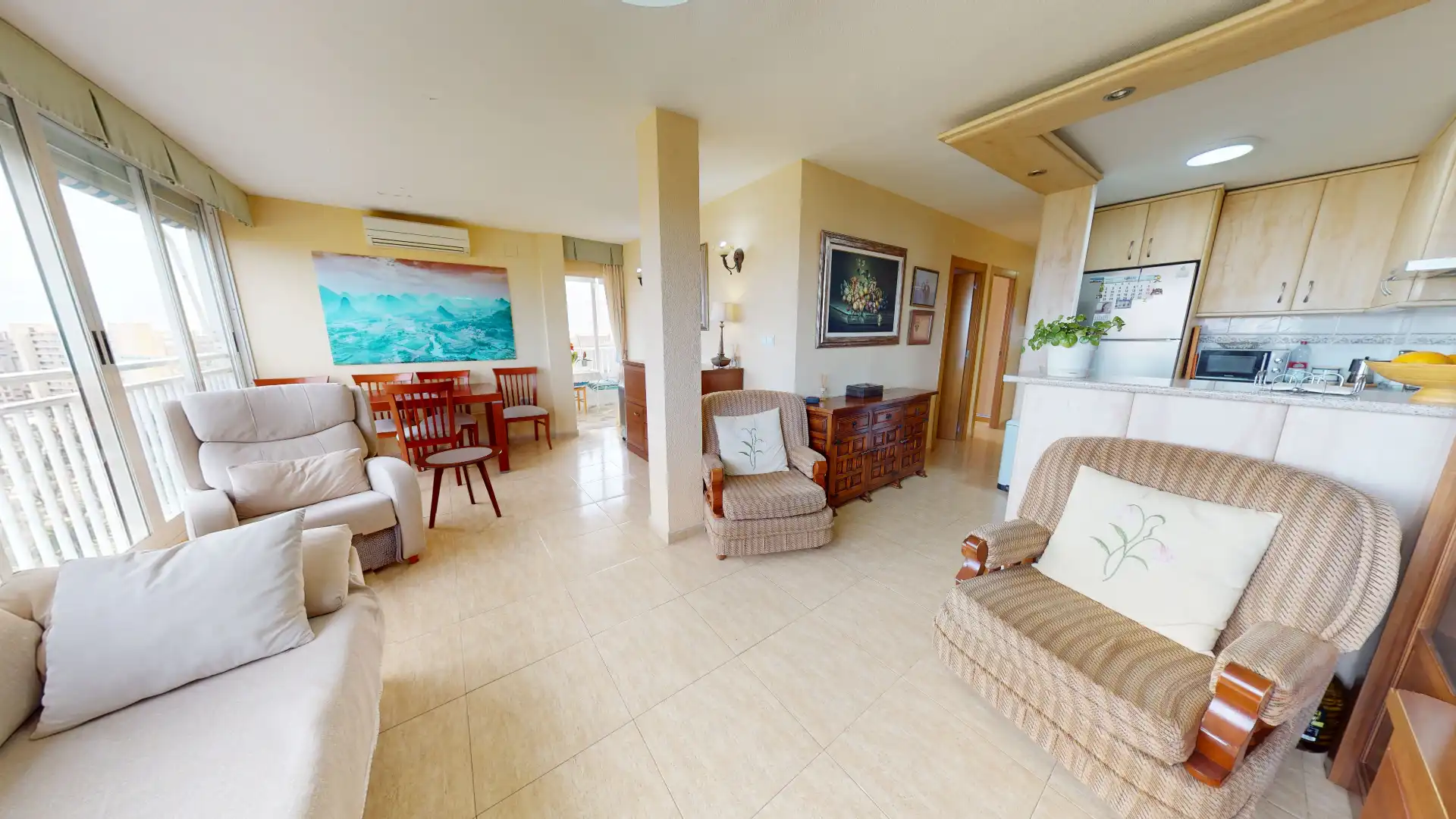 Living room of Flat for sale in Alicante / Alacant  with Air Conditioner, Heating and Terrace