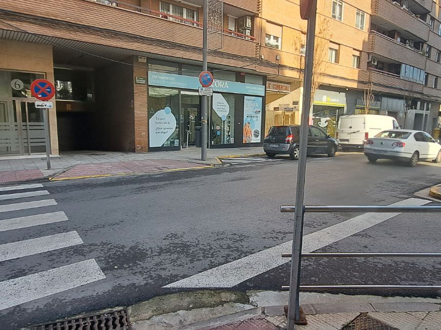 Vista exterior de Garaje de alquiler en Tudela