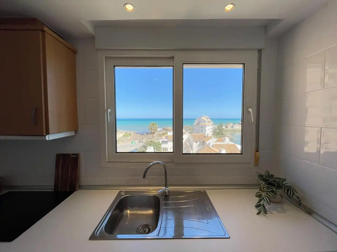 Küche von Wohnungen zum Verkauf in La Manga del Mar Menor mit Heizung, Parkett und Terrasse
