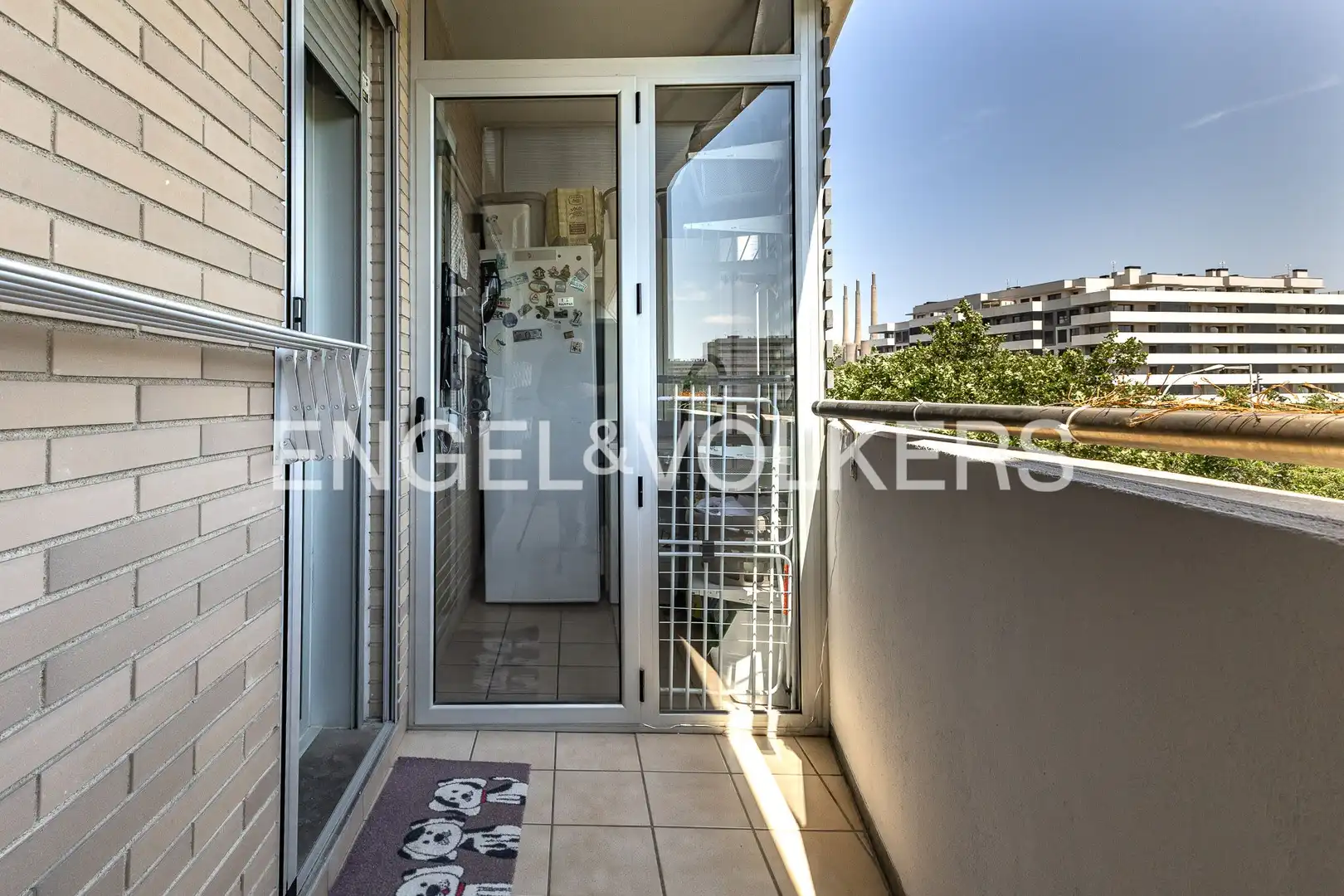 Balcony of Flat for sale in Sant Adrià de Besòs  with Air Conditioner, Heating and Parquet flooring