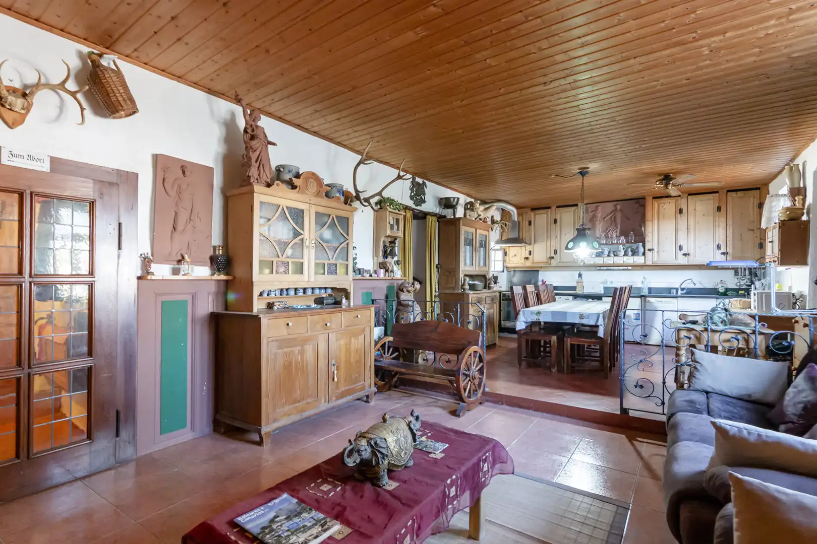 Cuina de Finca rústica en venda en Banyeres del Penedès amb Jardí privat, Parquet i Piscina