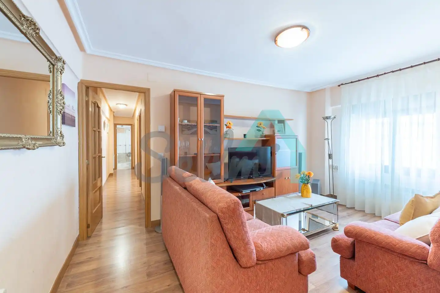 Living room of Flat for rent in Avilés  with Heating, Furnished and Internet
